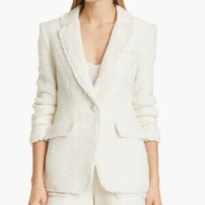 Cinq à Sept Khloe Bouclé Blazer Gardenia 4 NWT